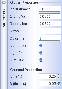 light echo parameters